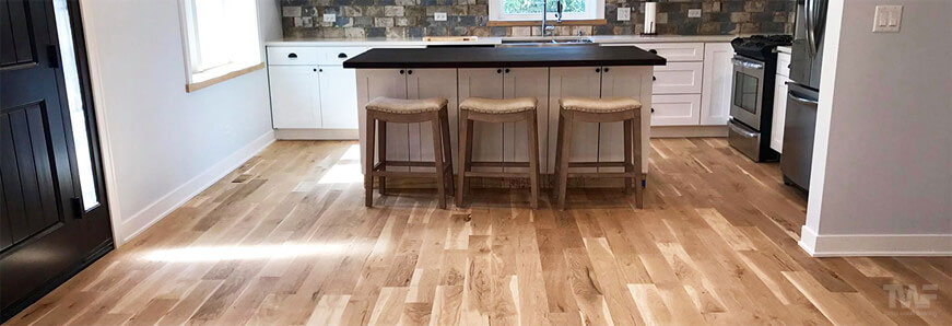 Hardwood floor in kitchen Naperville Illinois