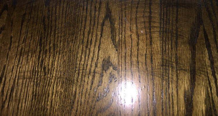 Example of a bad stain job
